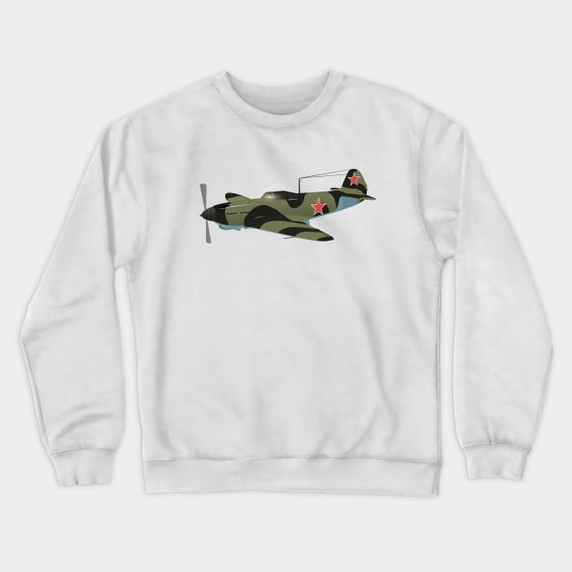 Yak-1 Soviet WW2 Fighter Aircraft Crewneck Sweatshirt by NorseTech